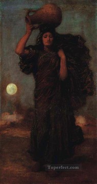ナイル川の女性のアカデミズム フレデリック・レイトン Oil Paintings